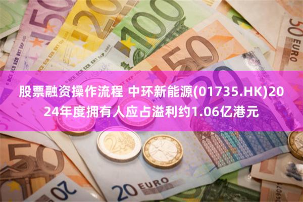 股票融资操作流程 中环新能源(01735.HK)2024年度拥有人应占溢利约1.06亿港元
