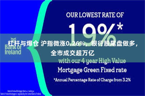 杠杆与爆仓 沪指微涨0.26%，银行股尾盘做多，全市成交超万亿